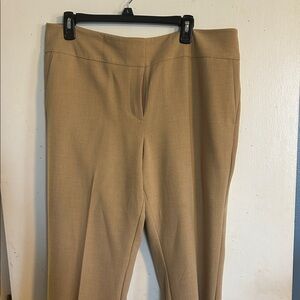 Ann Taylor Tan Pull-On Stretch Dress Pants